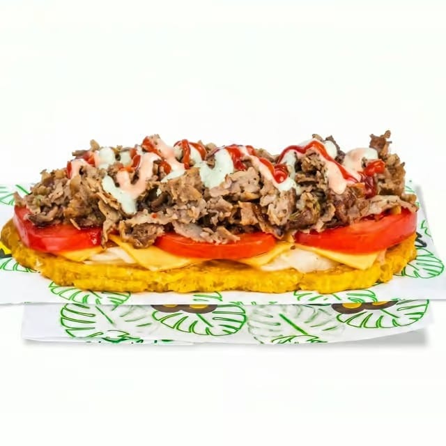 Steak Patacon.