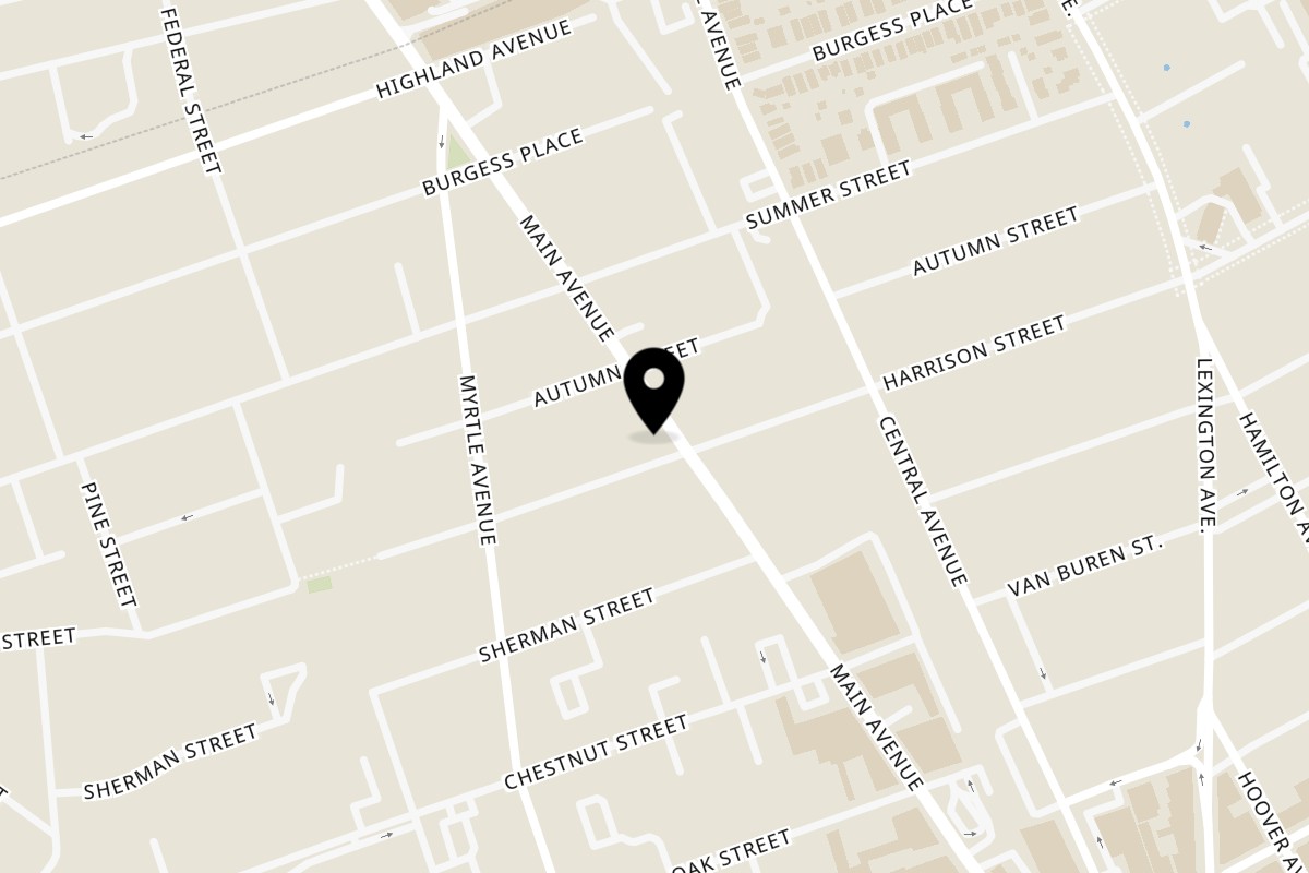 Map showing the location of It's WAAO! Passaic on 895 Main Ave in Passaic
