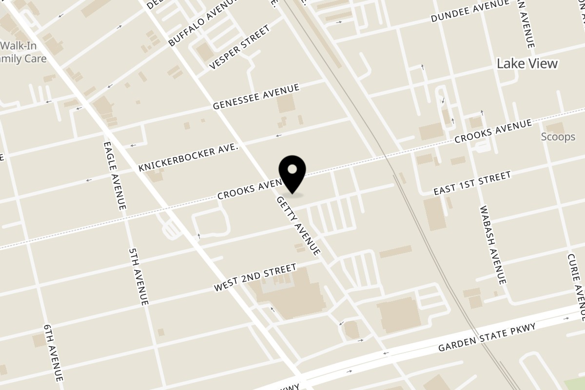 Map showing the location of It's WAAO! Clifton on 485 Crooks Ave in Clifton